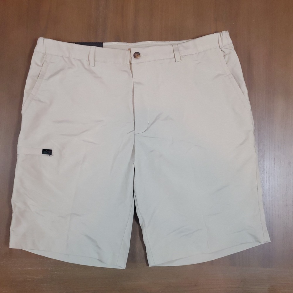 Greg ‎ Norman Men's shorts 36 Beige/Taupe Cargo Short Stretch NWT
